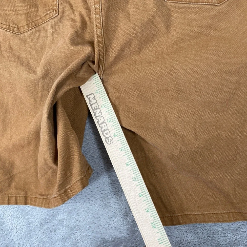 Dickies Carpenter Shorts Mens 40 Brown Duck Canvas Utility Workwear Skater